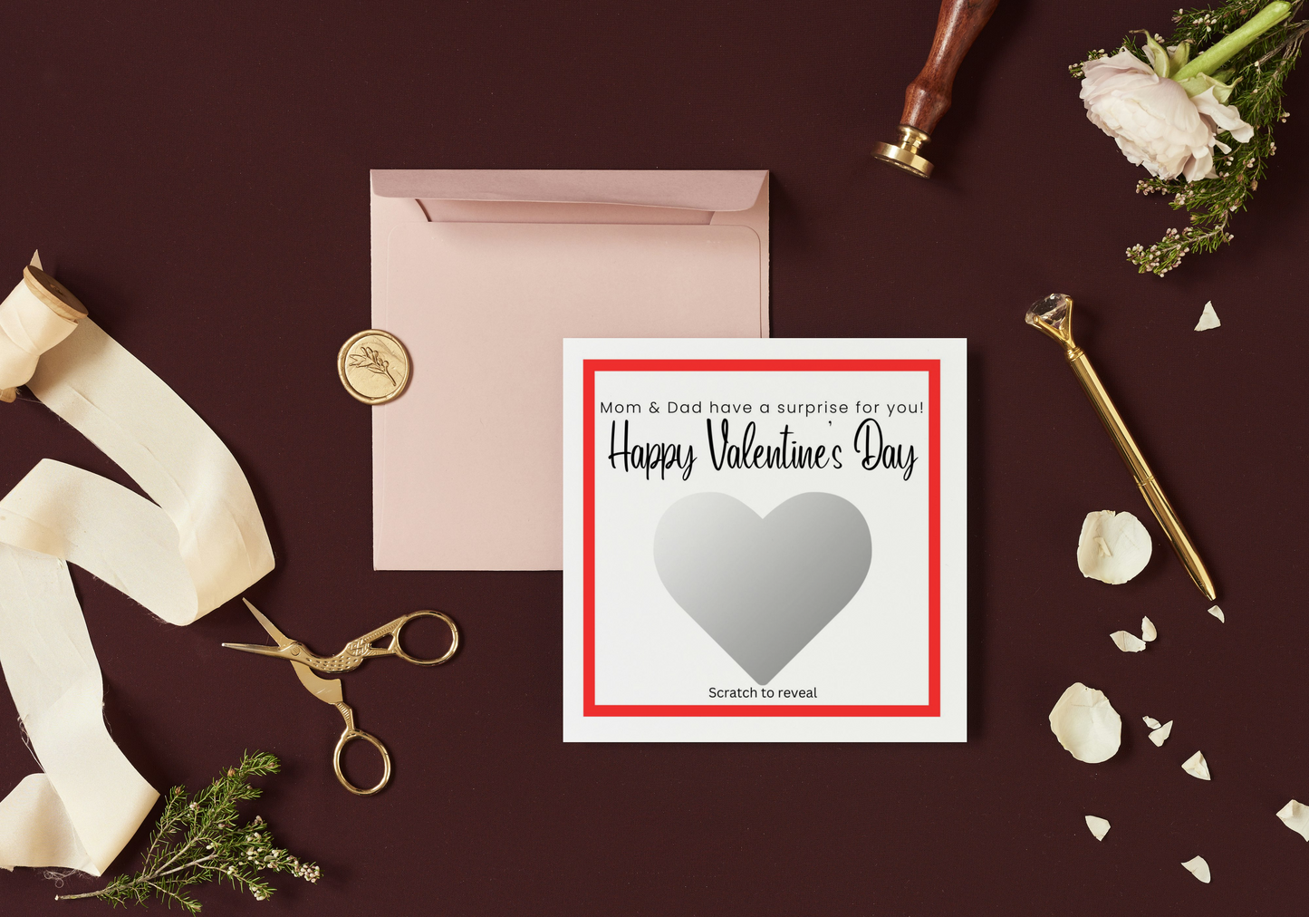 Valentine Surprise Scratch-off Card
