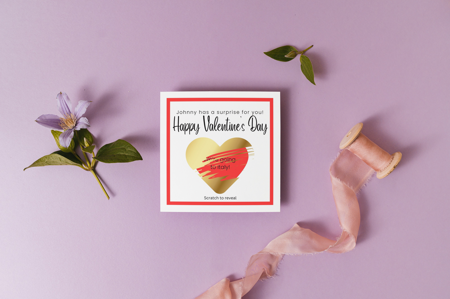 Valentine Surprise Scratch-off Card