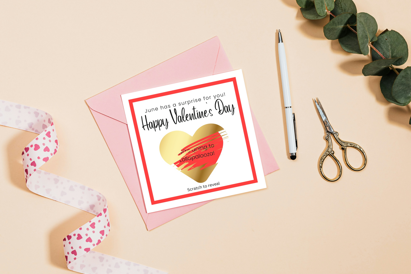 Valentine Surprise Scratch-off Card