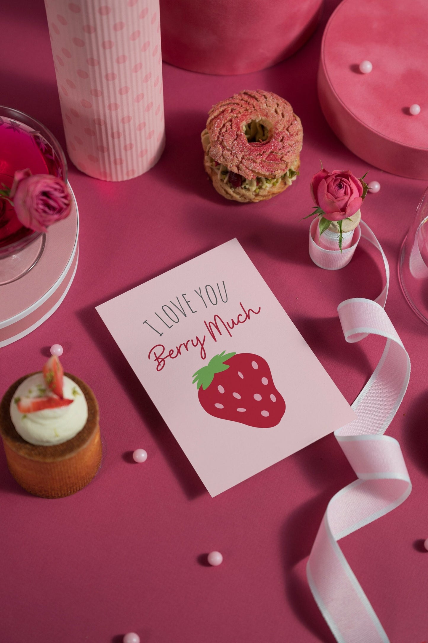 Valentine’s I Love You Berry Much Greeting Card