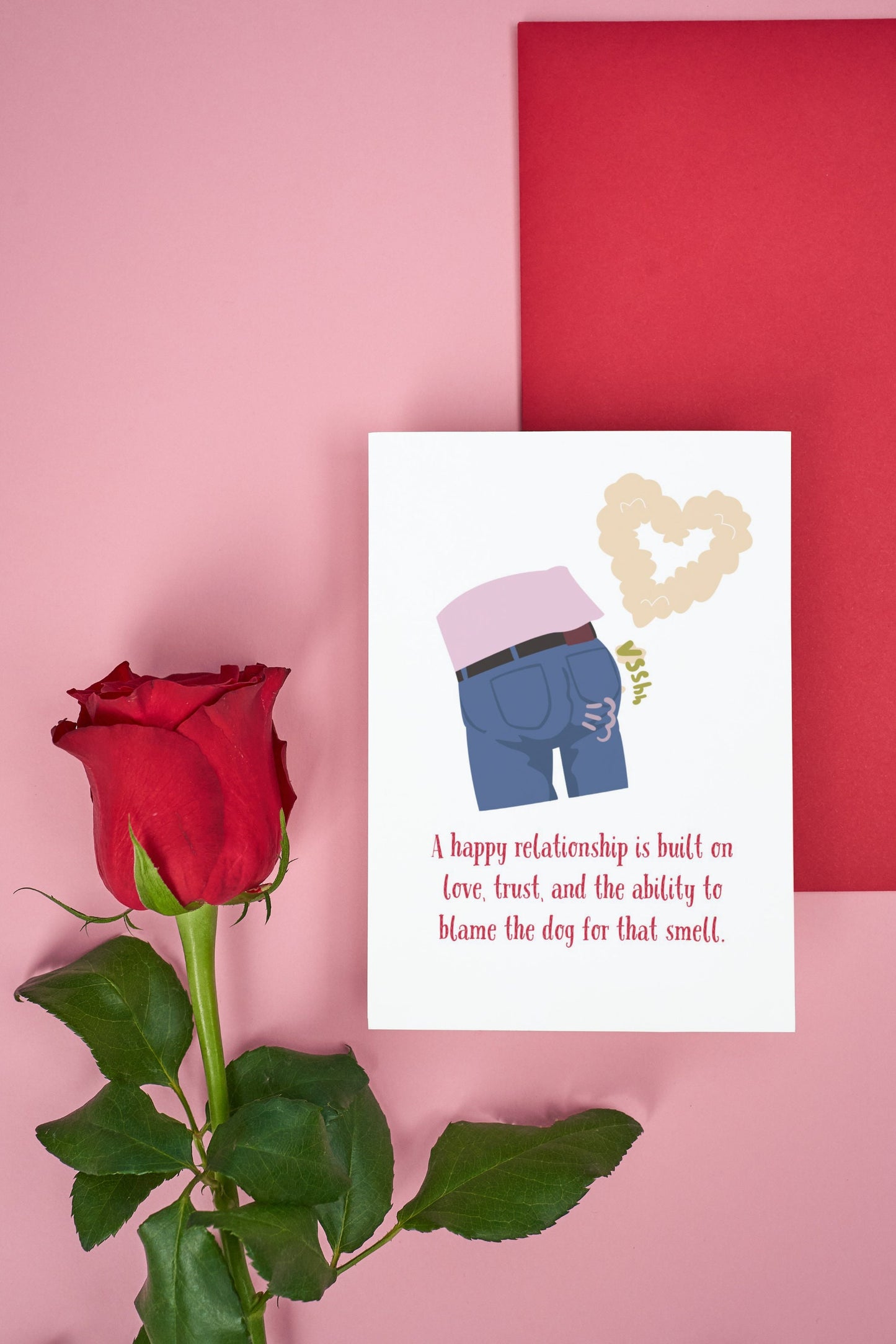 Funny Personalized Greeting Card for Valentine's Day, Anniversary, Love