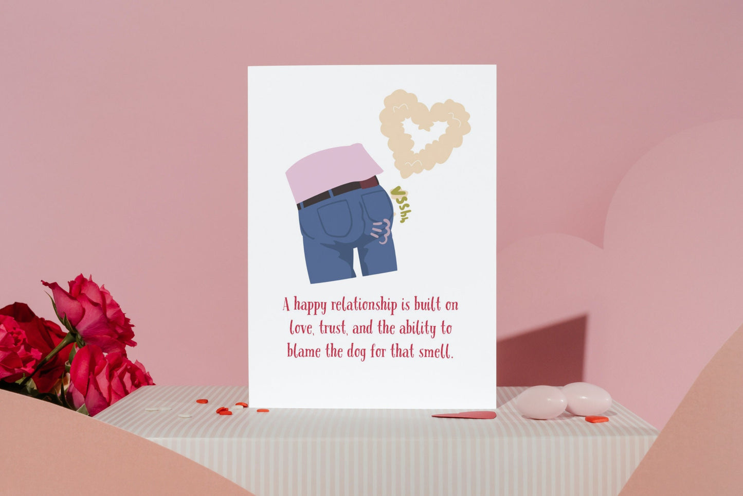 Funny Personalized Greeting Card for Valentine's Day, Anniversary, Love