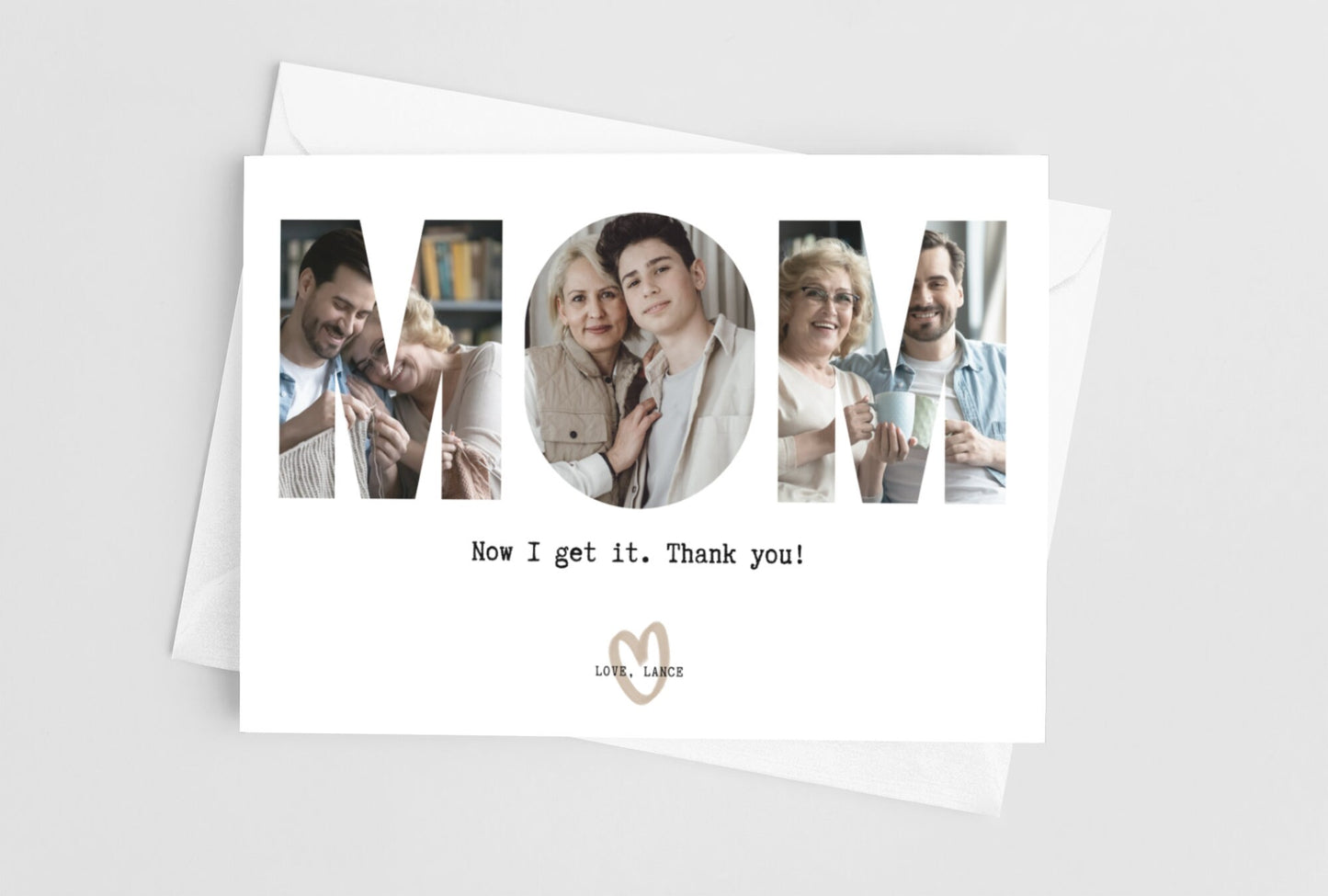 Mom Photo Greeting Card, Now I Get It