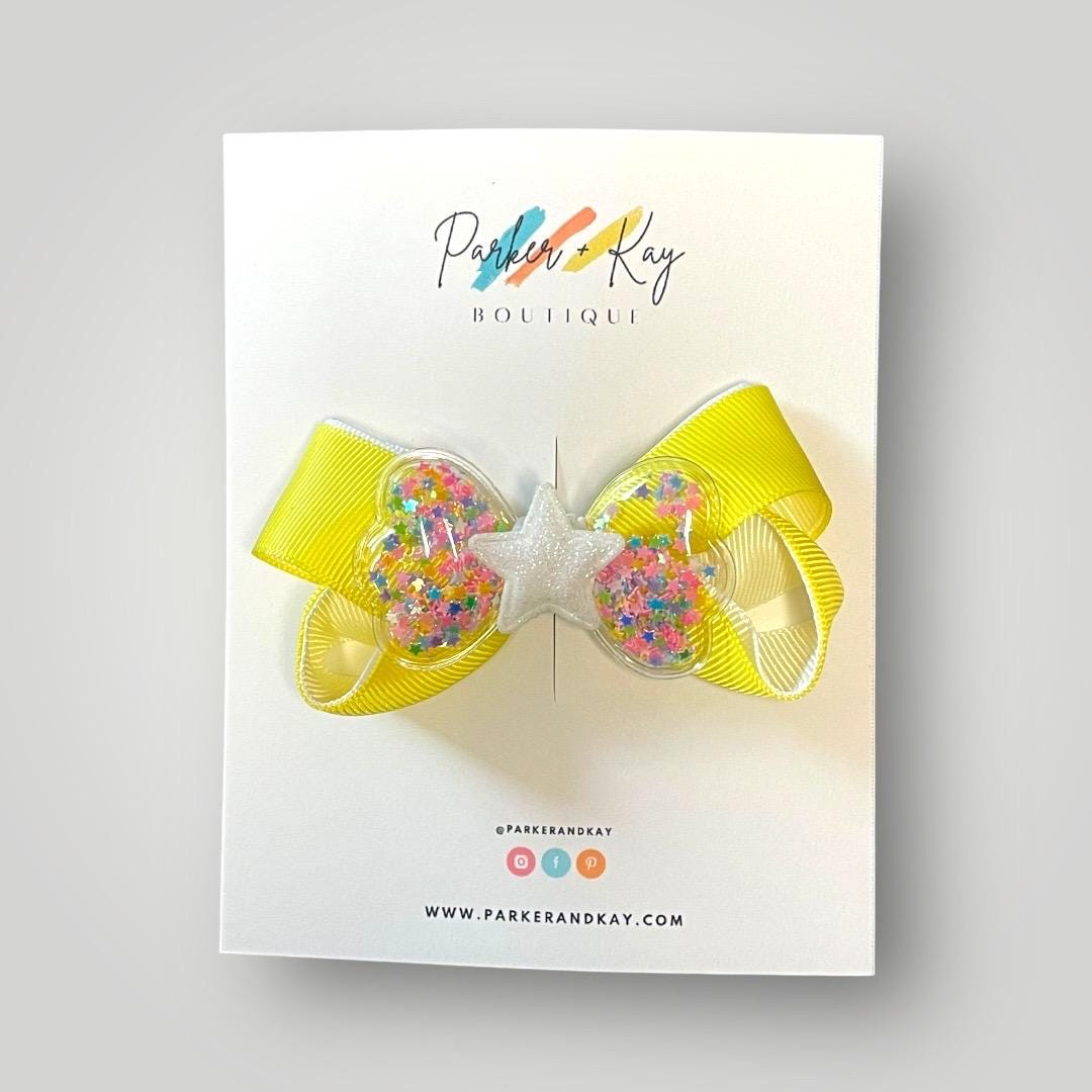 Two-Toned Twisted Shaker Hair Bow