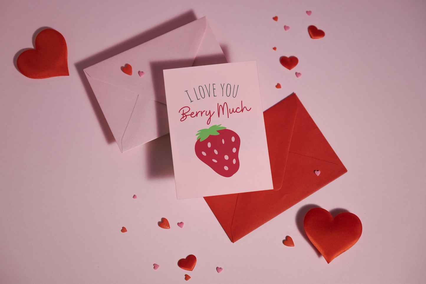 Valentine’s I Love You Berry Much Greeting Card