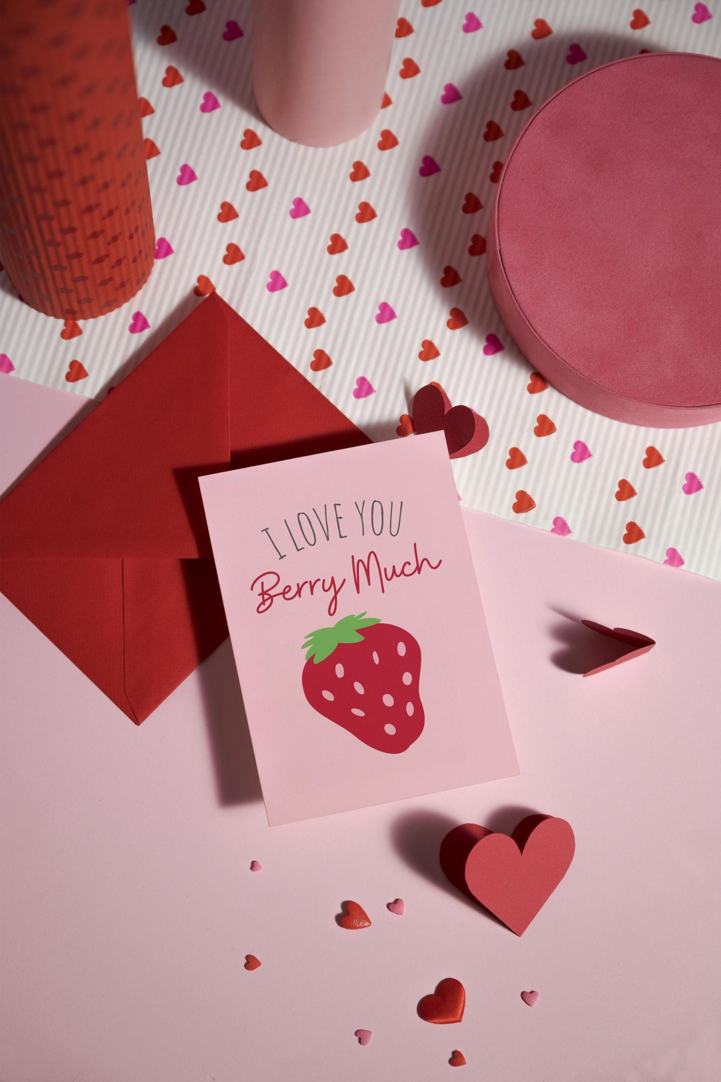 Valentine’s I Love You Berry Much Greeting Card