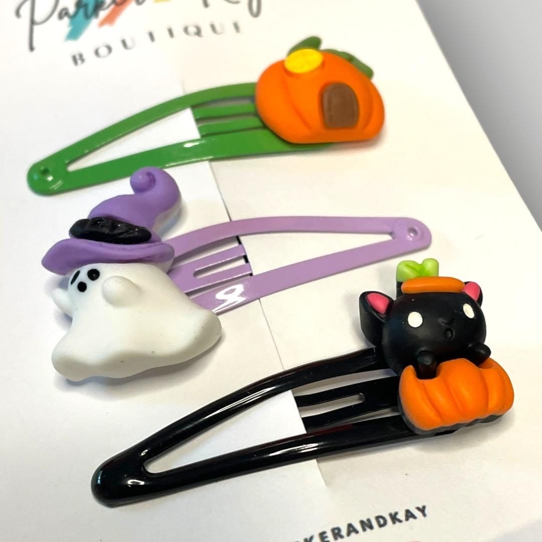 Spooky Halloween Hair Clips