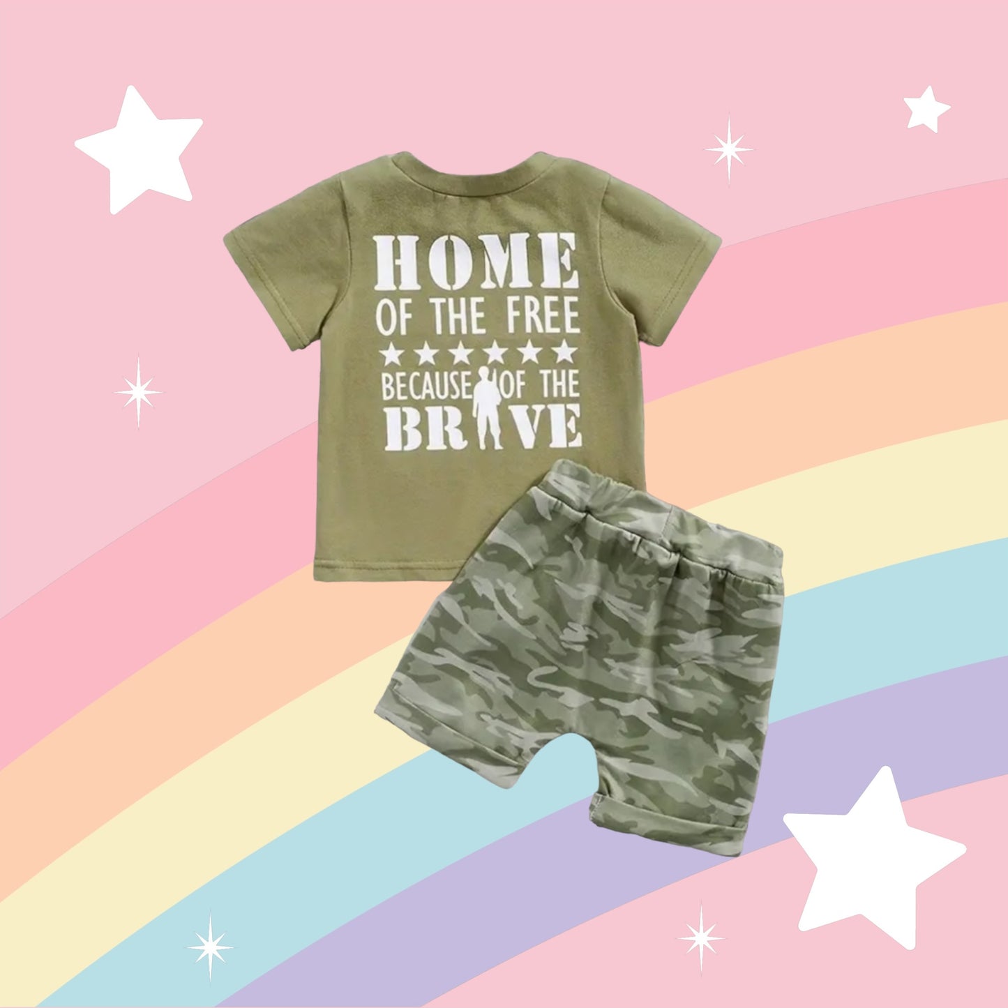 FREEDOM Shirt + Shorts Set