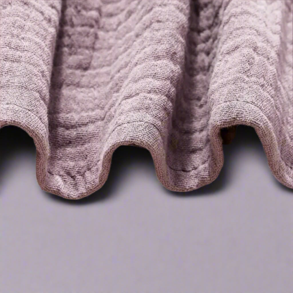 Dusty Purple Muslin Top + Bloomers Set