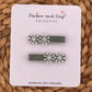 Velvet Snowflakes Clips