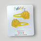 Shimmering Seashell Snap Clips