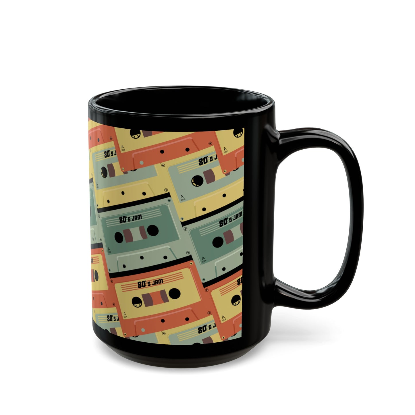 RETRO MIX TAPE Black Mug (11oz, 15oz)