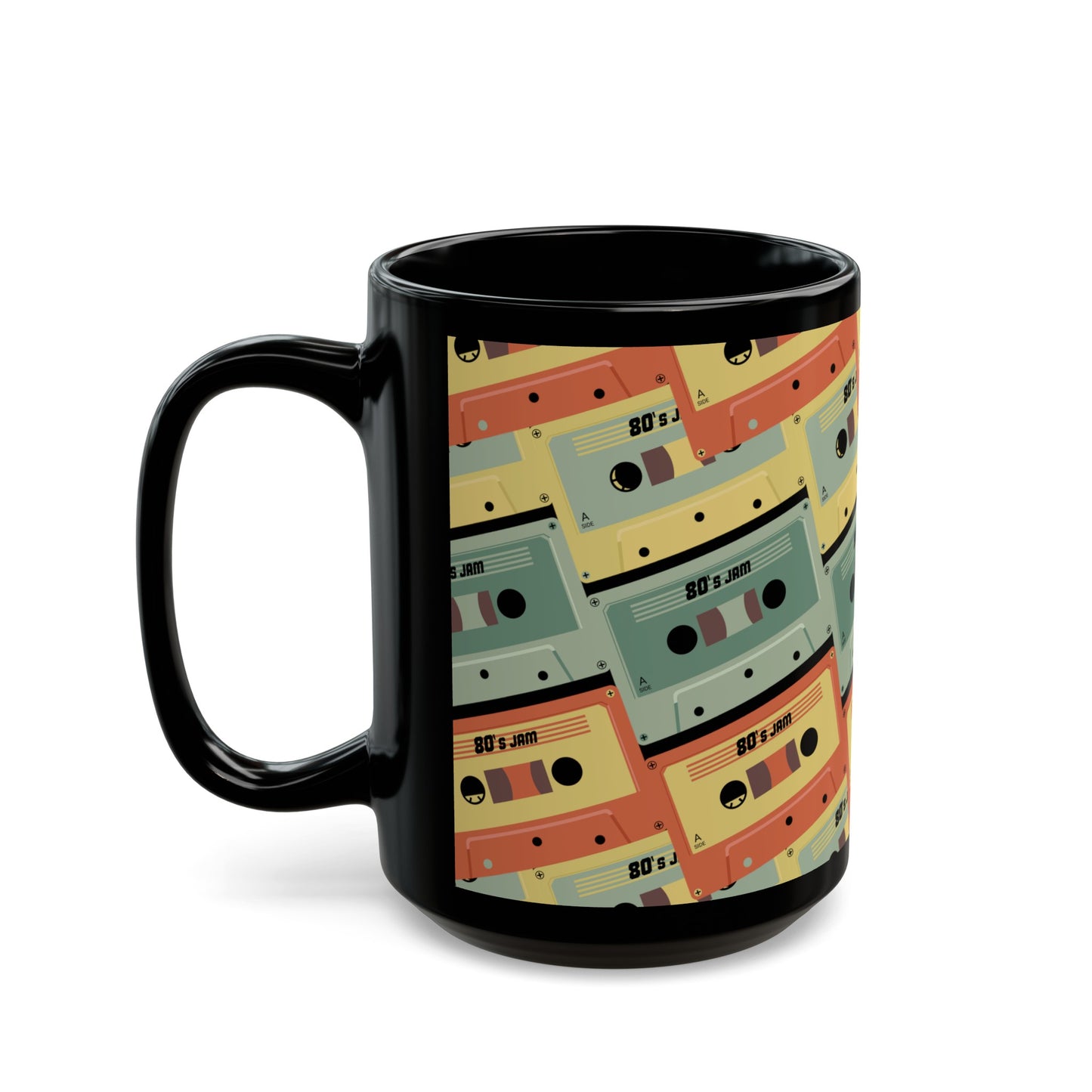 RETRO MIX TAPE Black Mug (11oz, 15oz)