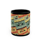 RETRO MIX TAPE Black Mug (11oz, 15oz)