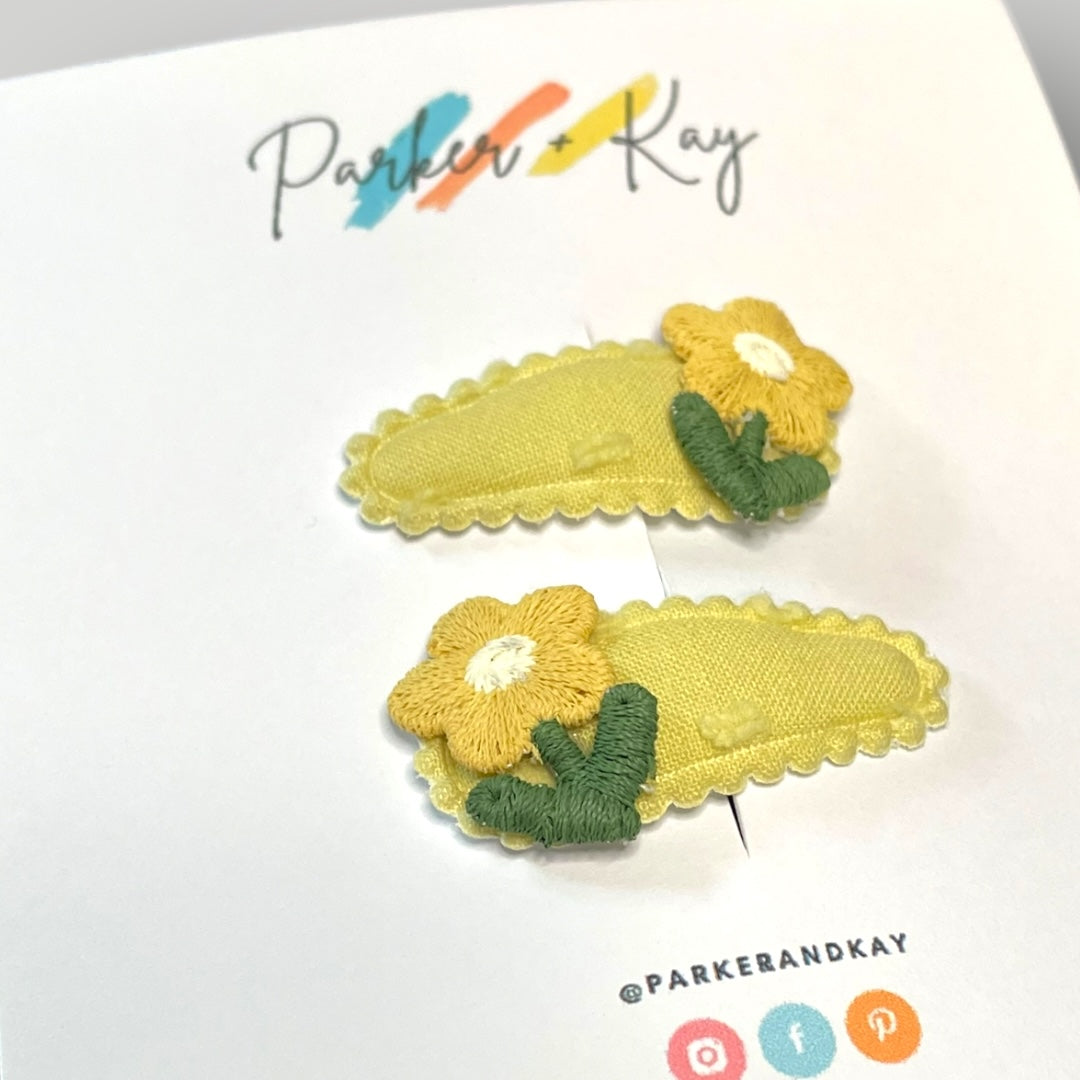 Autumn Bloom Hair Clips