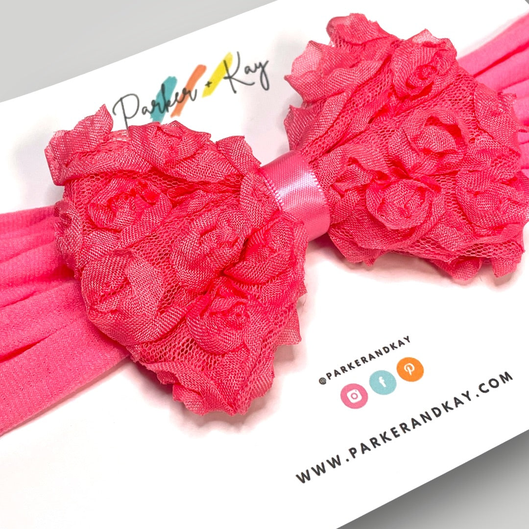 Shabby Rose Headband