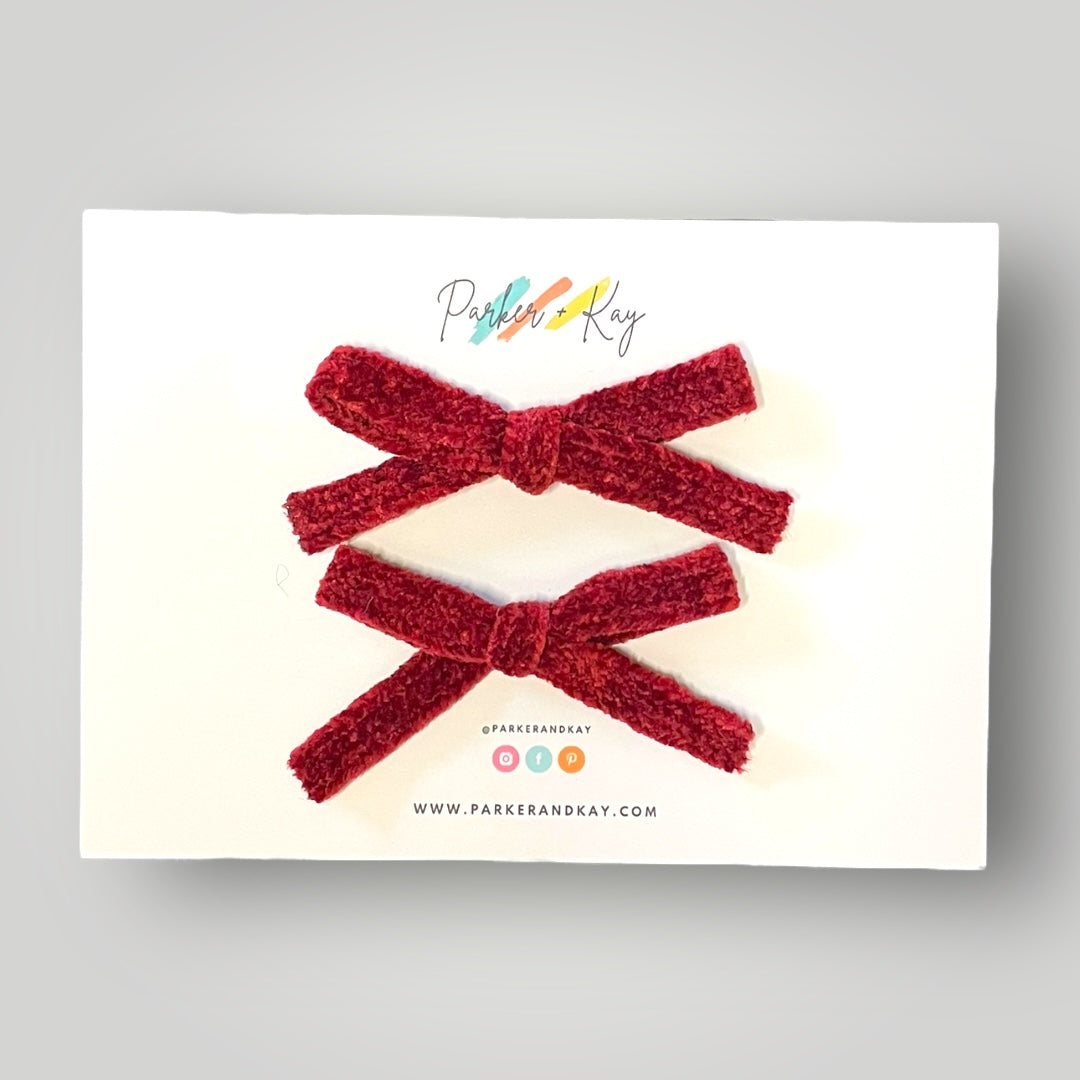 Chenille Hair Bows