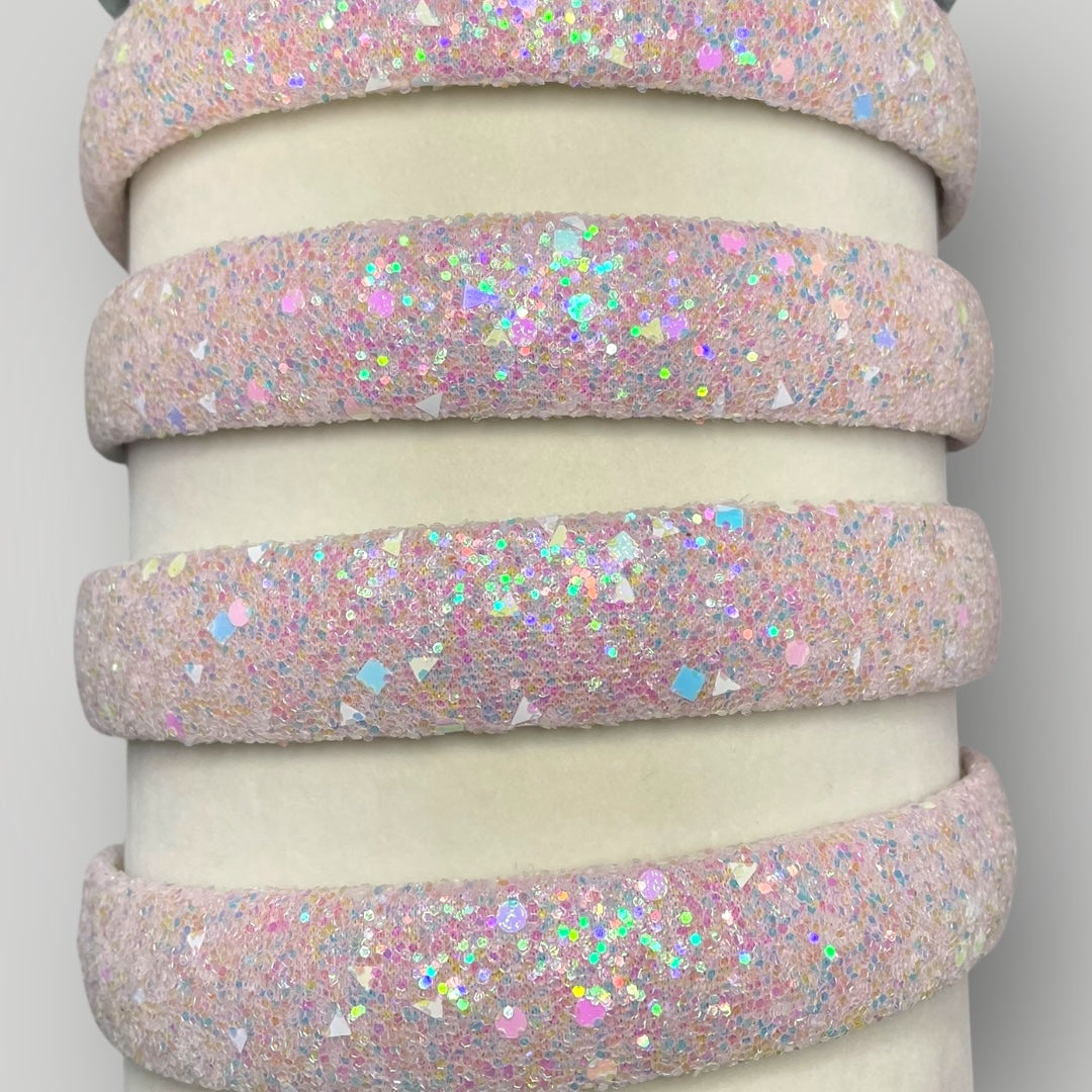 Chunky Glitter Headband | Pink