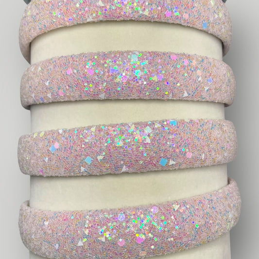 Chunky Glitter Headband | Pink