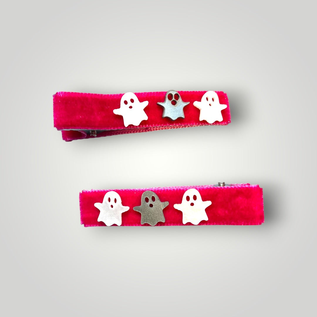 Velvet Boo Clips