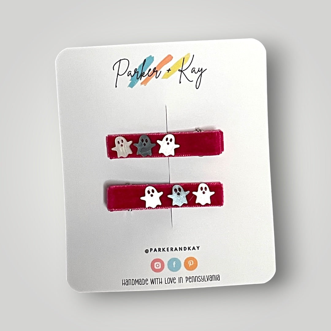Velvet Boo Clips