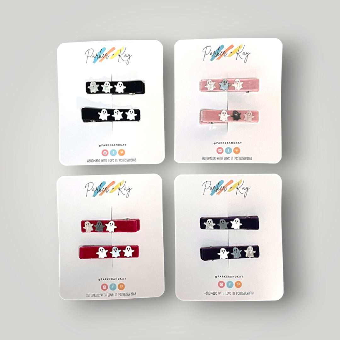 Velvet Boo Clips