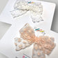Snowflake Lace Hair Bow