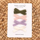 Petite Fuzzy Bows Set | Soft Garden