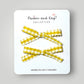 Petite Gingham Hair Bows | Yellow
