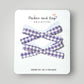 Petite Gingham Hair Bows | Purple