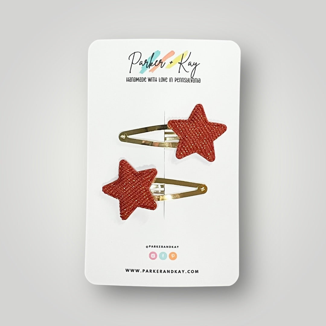 Boho Star Sparkle Clips