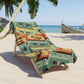 RETRO MIX TAPE Beach Towel