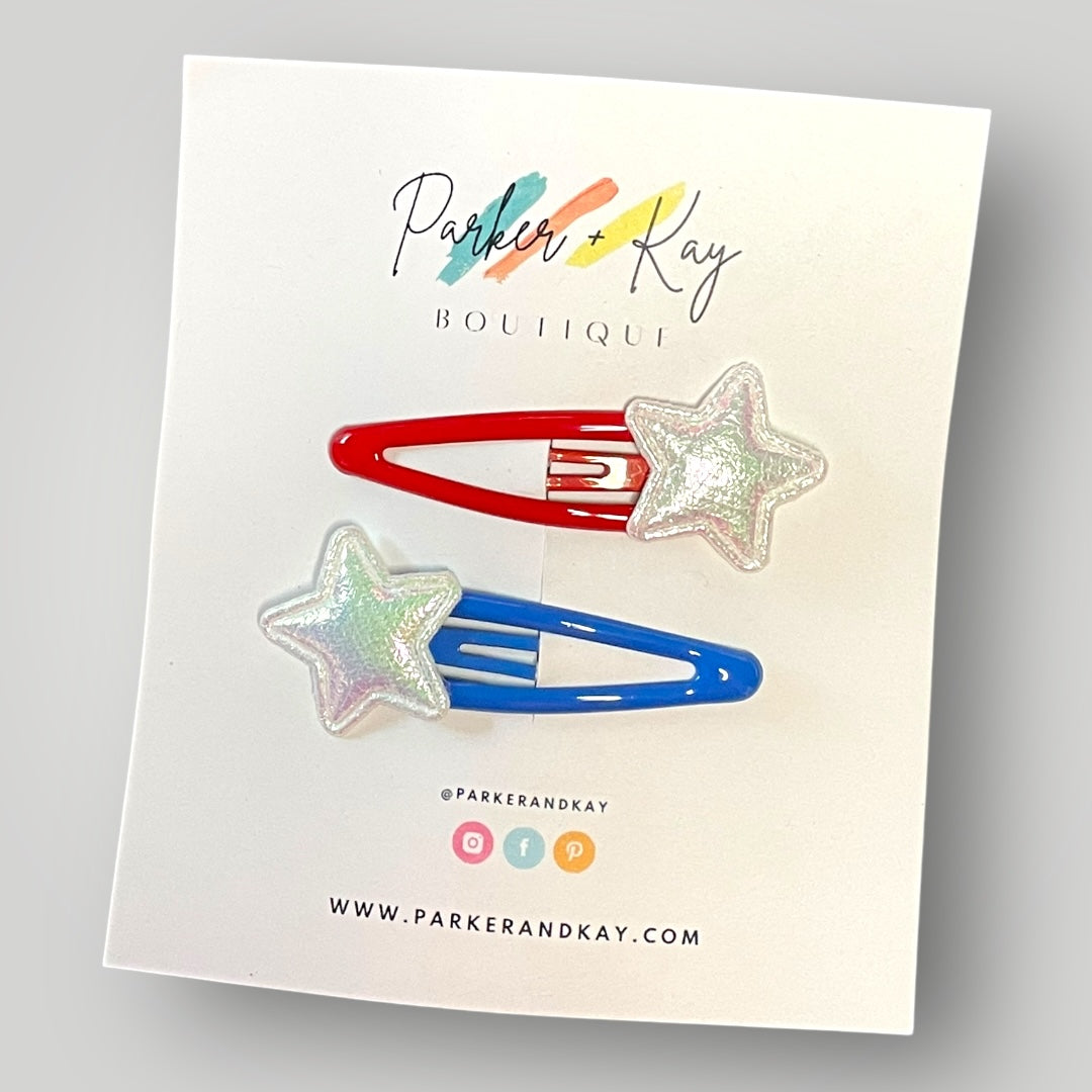 Shiny Stars Hair Clips