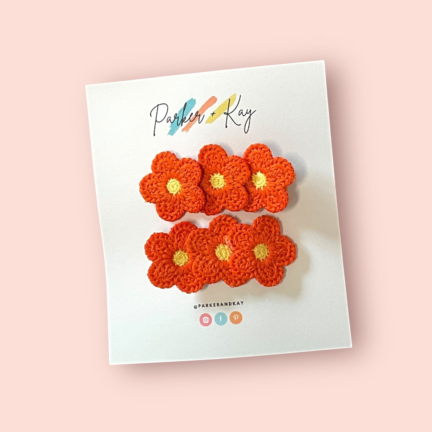 Bright Blooms Hair Clips