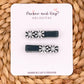 Velvet Snowflakes Clips | Blueberry