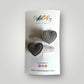 PATTY Textured Hearts Hair Clips