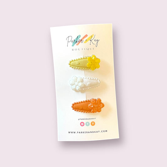 Baby Sparkling Bloom Hair Clips