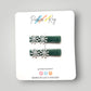Velvet Snowflakes Clips
