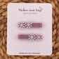 Velvet Snowflakes Clips