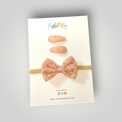 Embroidered Bow Variety Set