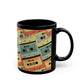 RETRO MIX TAPE Black Mug (11oz, 15oz)