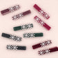 Velvet Snowflakes Clips