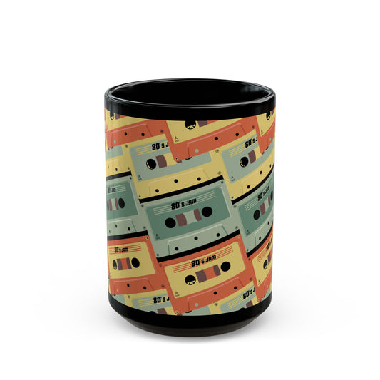 RETRO MIX TAPE Black Mug (11oz, 15oz)