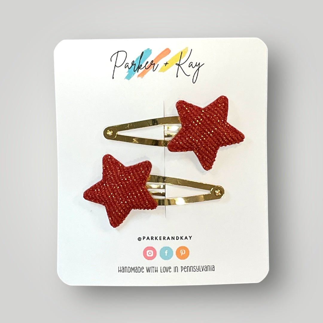 Boho Star Sparkle Clips