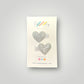 Sparkling Heart Hair Clips