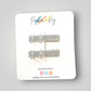 Velvet Snowflakes Clips