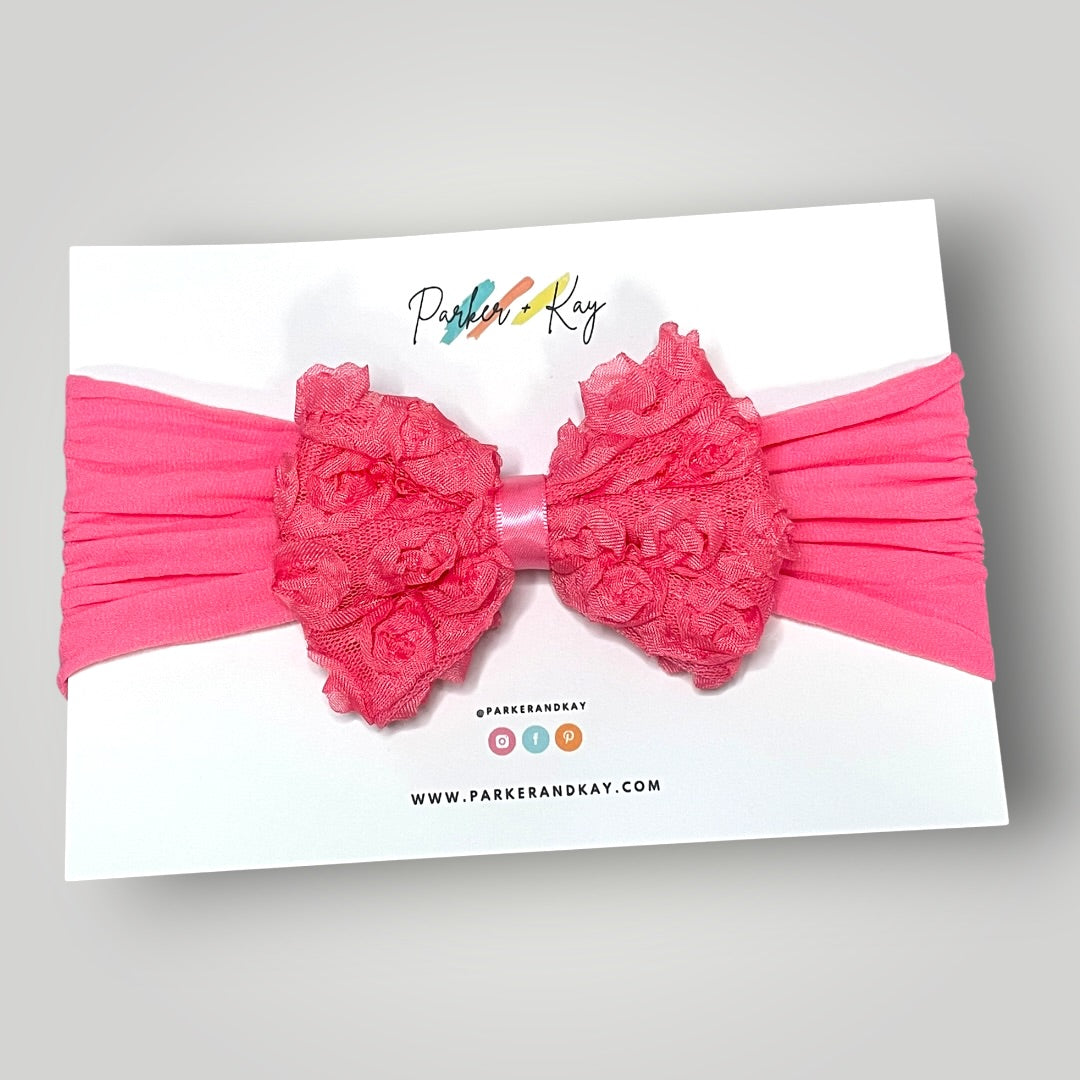 Shabby Rose Headband