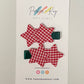 Plaid Stars Hair Clips