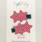 Plaid Stars Hair Clips