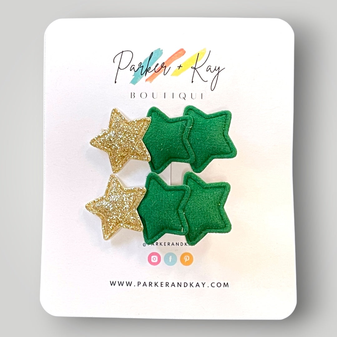 Velvet Star Clips
